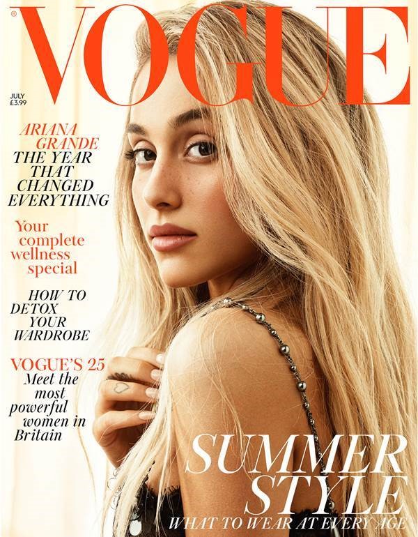 アリアナ グランデ 英 Vogue誌で初の表紙を飾る アリアナ グランデ