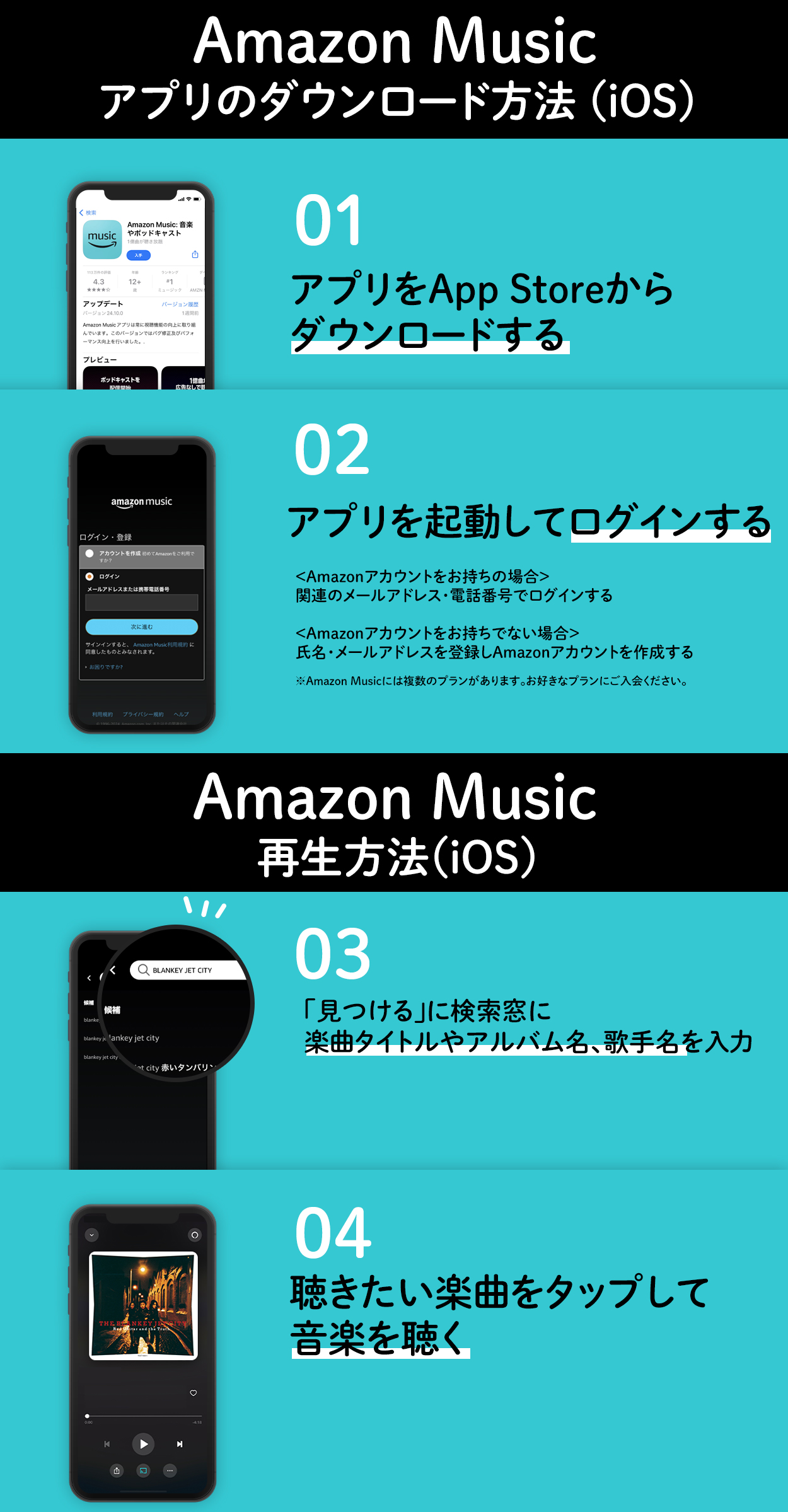 Amazon Musicご利用方法（iOS）