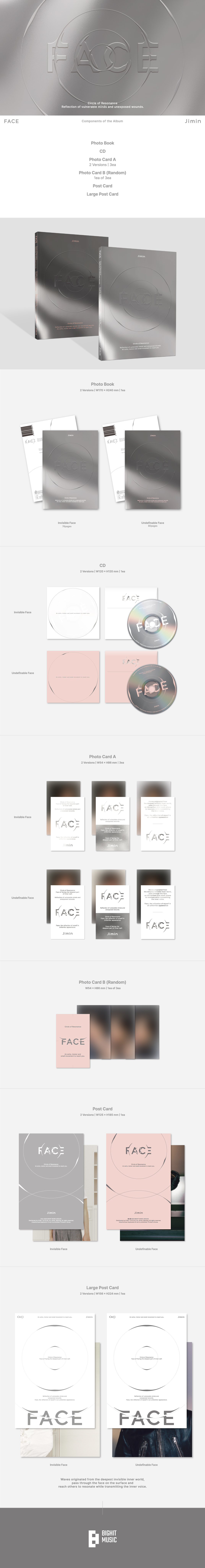 JIMIN Solo Album 'FACE' 発売決定！本日2月22日(水)より予約販売