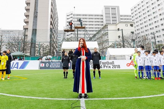 3月19日 ブラインドサッカーワールドグランプリ19 日本代表初戦 日本対ロシア にて松尾レミが国歌独唱 Glim Spanky