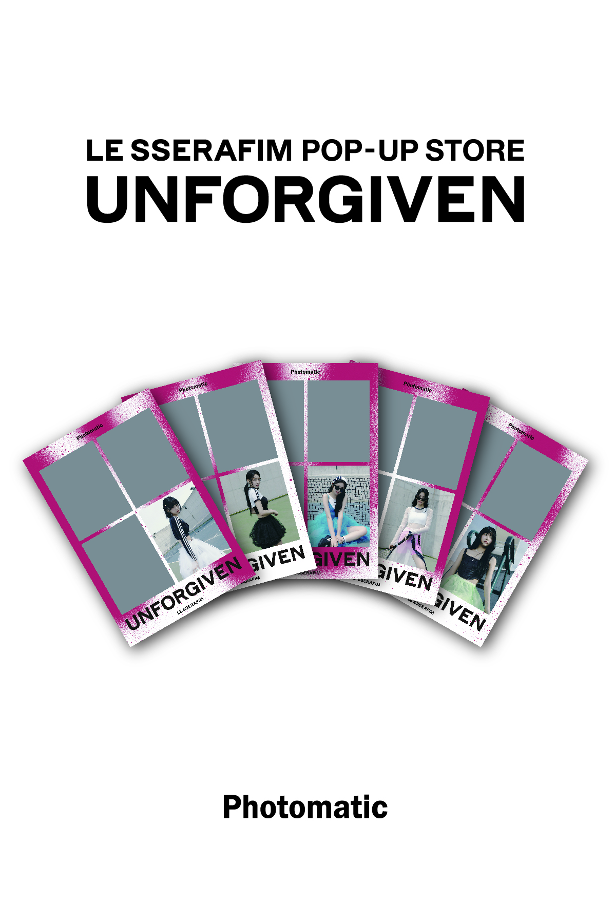 LE SSERAFIM POP-UP STORE 'UNFORGIVEN'』限定 CD購入特典&Ofiicial 