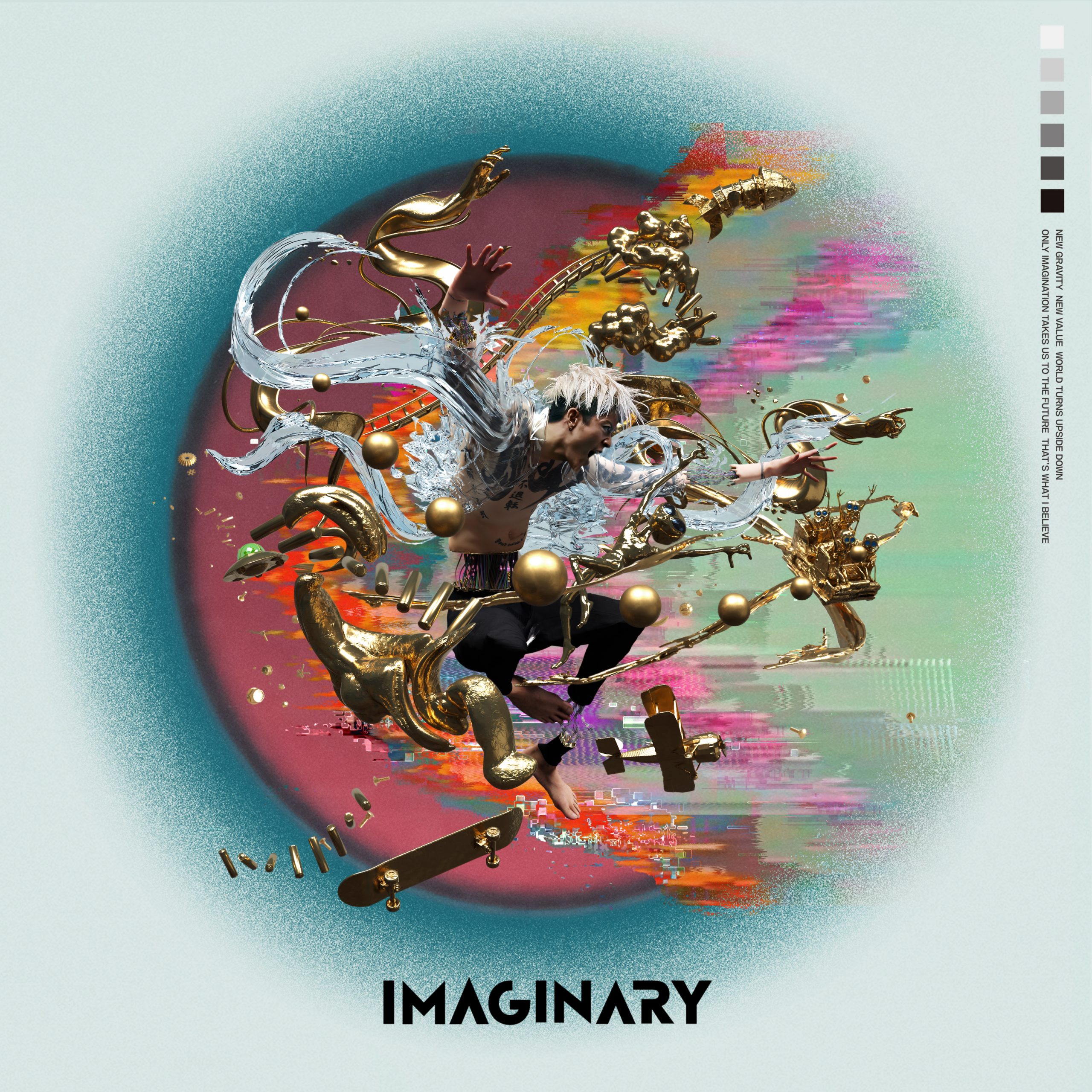 Miyavi 世界は反転する 想像の力で新しい世界へ飛び込め 13thオリジナル フルアルバム Imaginary Newアーティスト写真 ジャケット写真公開 リード曲 New Gravity 本日先行配信 アルバム予約開始 アルバム収録全11曲トラックリスト公開 Miyavi