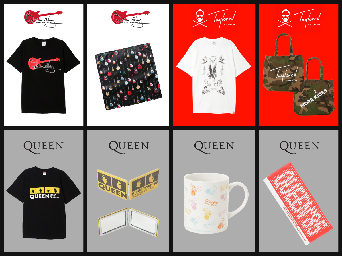 Brian MayやRoger Taylorアイテムを含む「QUEEN THE GREATEST POP-UP 