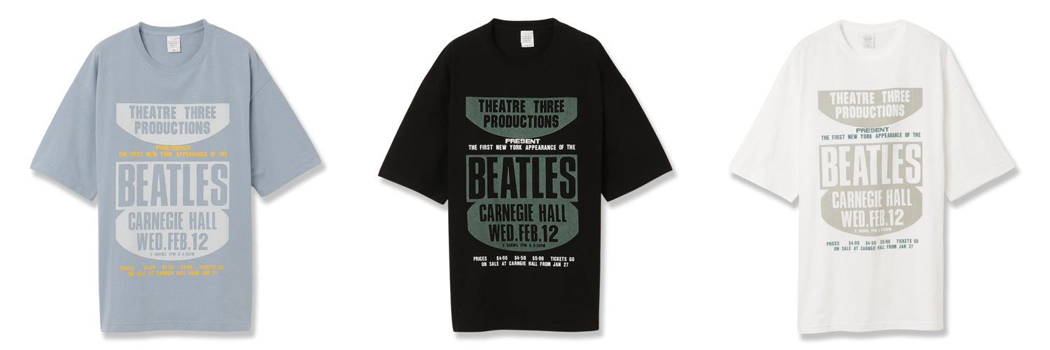 1964年USツアーをモチーフとした、THE BEATLES STORE限定Tシャツが登場！ - ザ・ビートルズ
